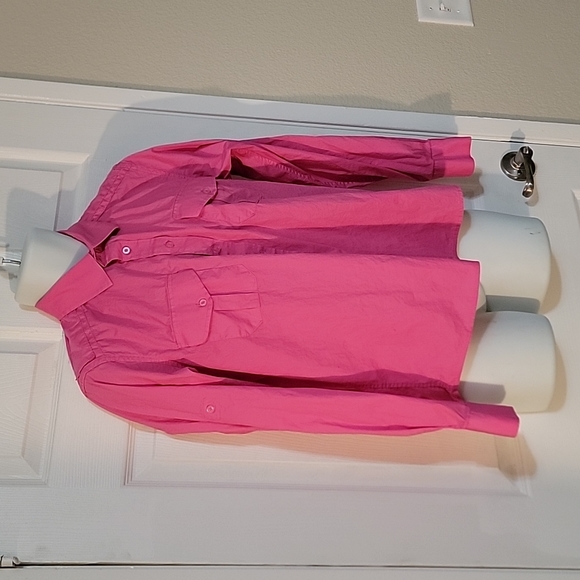 Amongst Others Men's Button Up Pink Shirt Long Sleeve Size Large - Picture 3 of 5